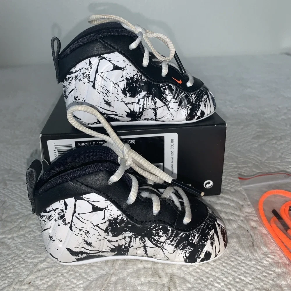 Nike Lil Posite One Shattered Crib Bootie‎ - 644790-011 CB Foamposite Sz 3c